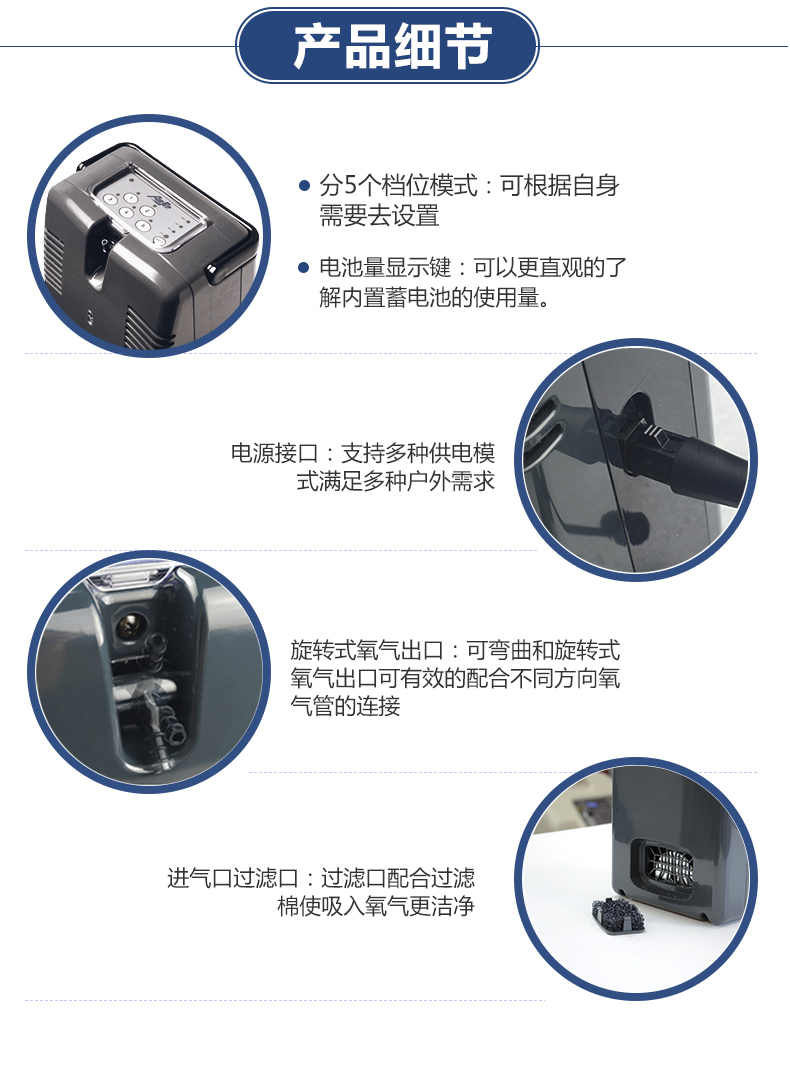 美國亞適便攜式制氧機小型車載高原氧氣機